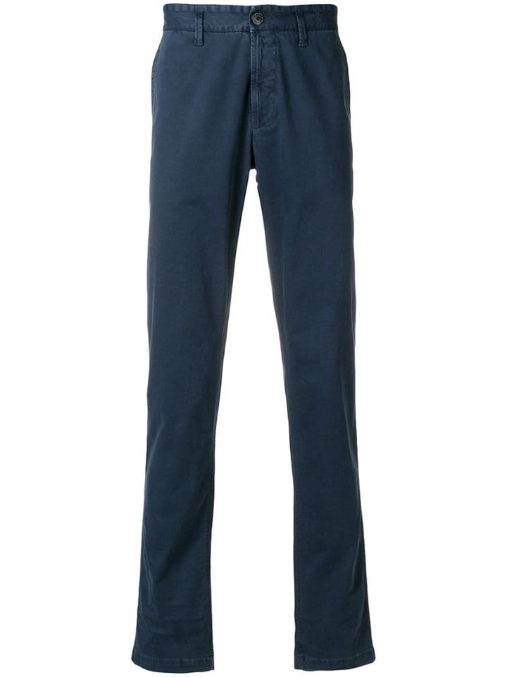 Stone Island Straight Leg Trousers - Blue