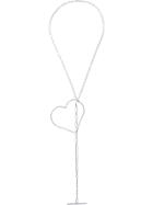 Seeme Heart Pendant Chain Necklace - Metallic