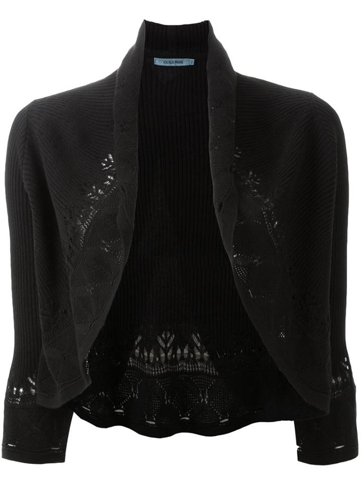 Guild Prime Crochet Three Quarter Sleeve Cardigan