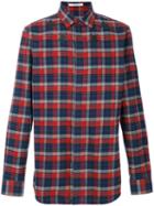 Givenchy - Plaid Embroidered Shirt - Men - Cotton - 40, Red, Cotton