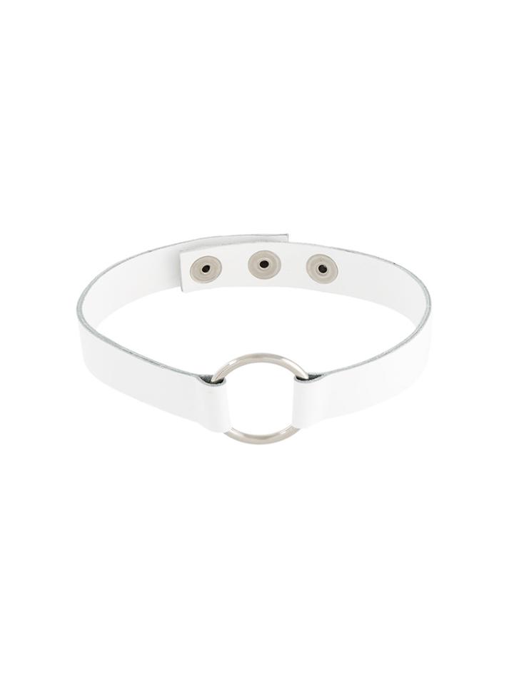 Manokhi Circle Stud Collar - White