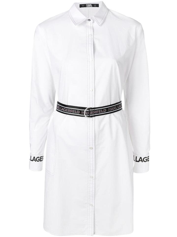 Karl Lagerfeld Shirt Dress - White