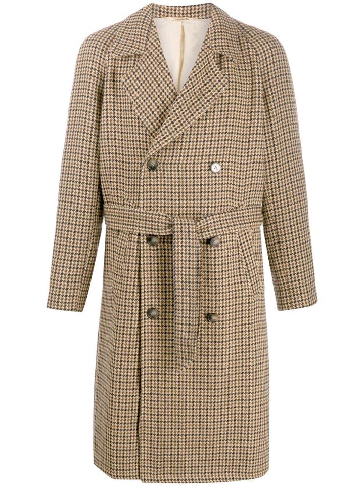 Nanushka Double-breasted Trenchcoat - Brown