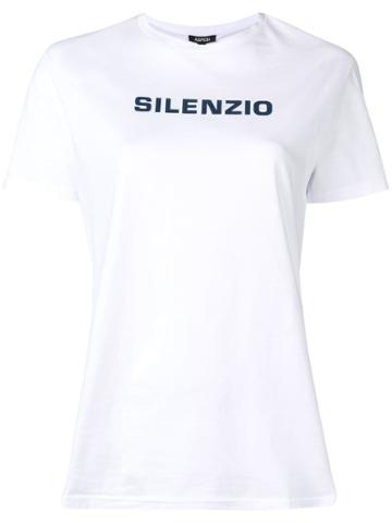 Aspesi Silenzio Print T-shirt - White
