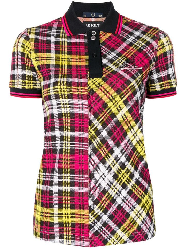 Le Kilt Tartan Polo Shirt - Pink & Purple