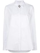 Ermanno Scervino Concealed Jewelled Shirt - White