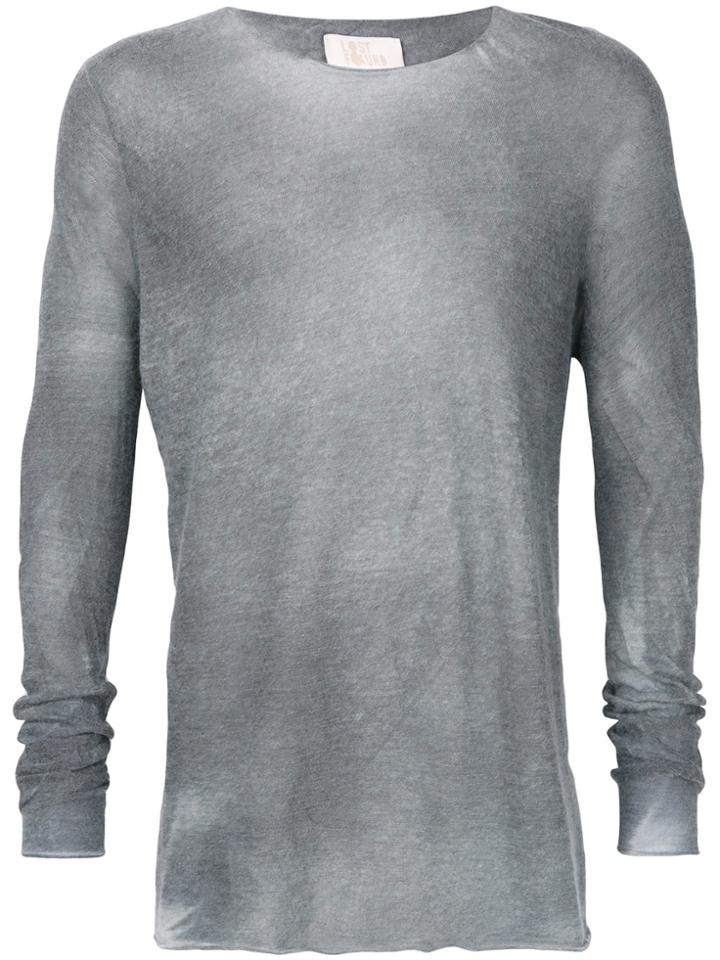 Lost & Found Ria Dunn Collarless Top - Grey