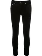 Rag & Bone /jean Velvet Cropped Jeans, Women's, Size: 26, Black, Cotton/spandex/elastane/rayon
