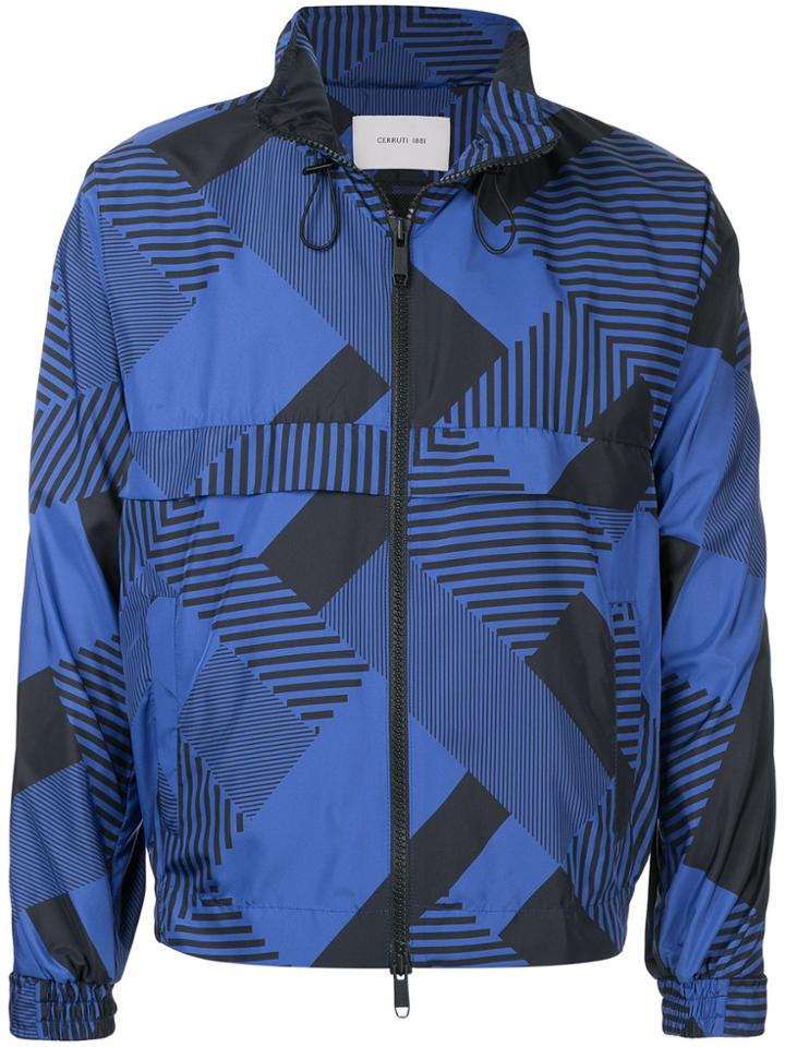 Cerruti 1881 Printed Windbreaker Jacket - Blue