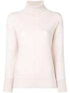 Peserico Knitted Roll Neck Sweater - White