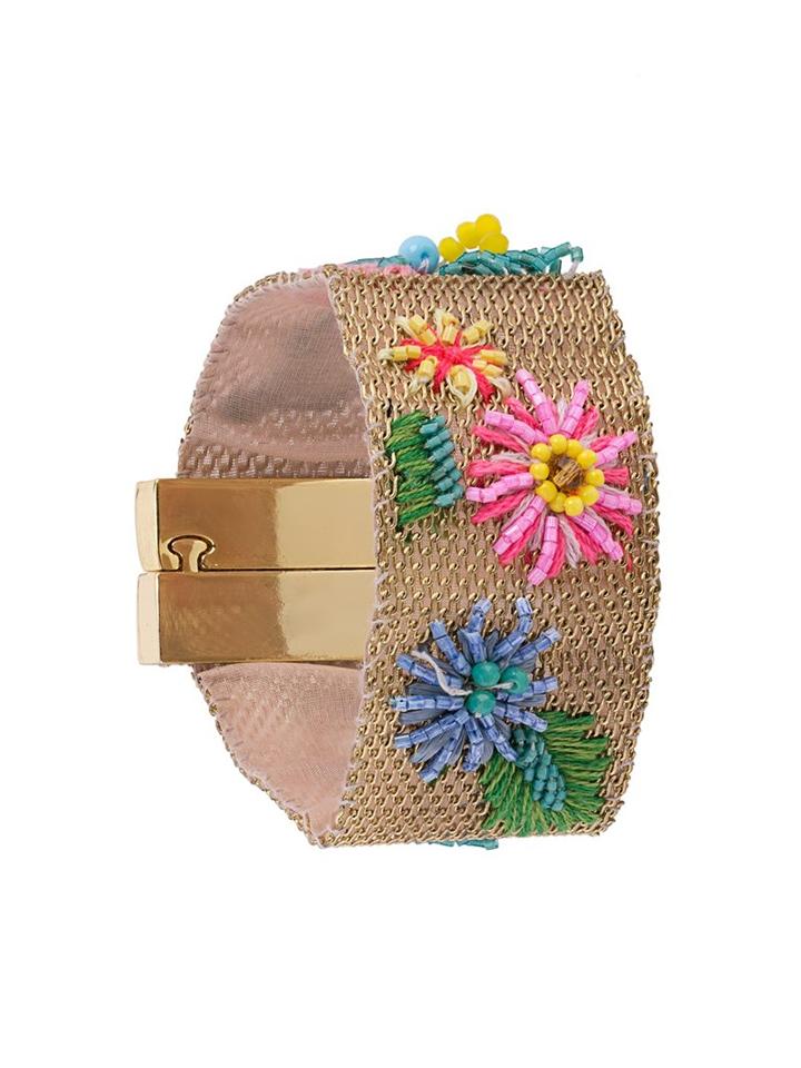 Megan Park 'cleo' Floral Accent Cuff