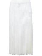 Mrz Pleated Knitted Skirt - White