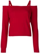 Twin-set Off Shoulder Blouse - Red