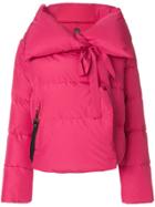 Bacon Cropped Puffer Jacket - Pink & Purple