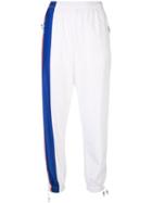 Adam Selman Sport Logo Stripe Track Pants - White