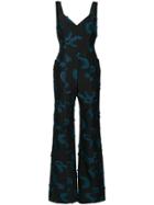 Sonia Rykiel Monogram Print Jumpsuit - Black