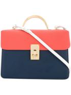 The Volon Colour Block Shoulder Bag - Yellow & Orange