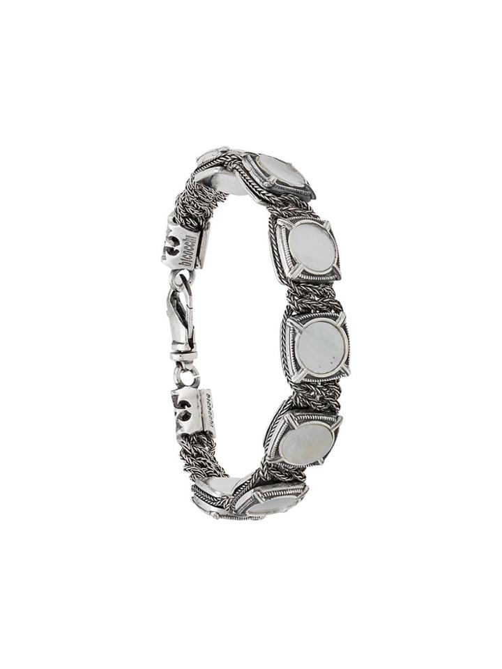 Emanuele Bicocchi Stone Bracelet - Silver