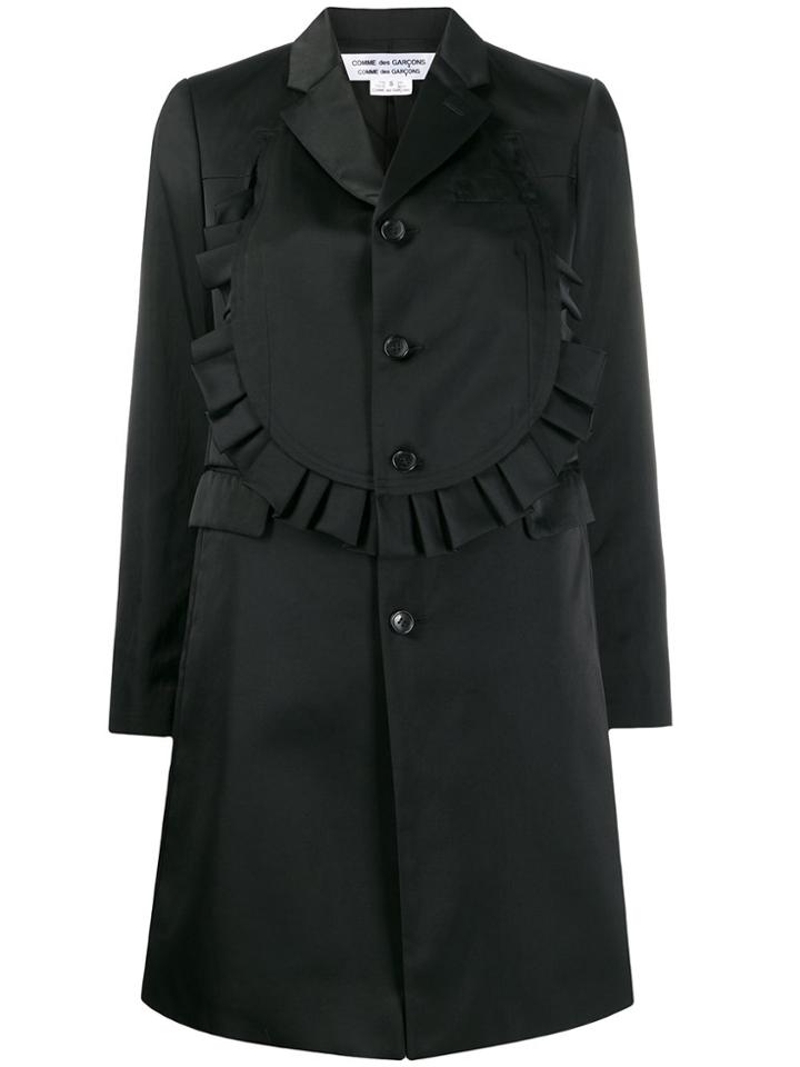 Comme Des Garçons Comme Des Garçons Frilled Single-breasted Coat -