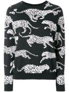 Zoe Karssen Leopards All Over Sweatshirt - Black