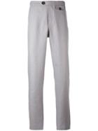 Oliver Spencer - Tab Trousers - Men - Cotton/linen/flax - 36, Grey, Cotton/linen/flax