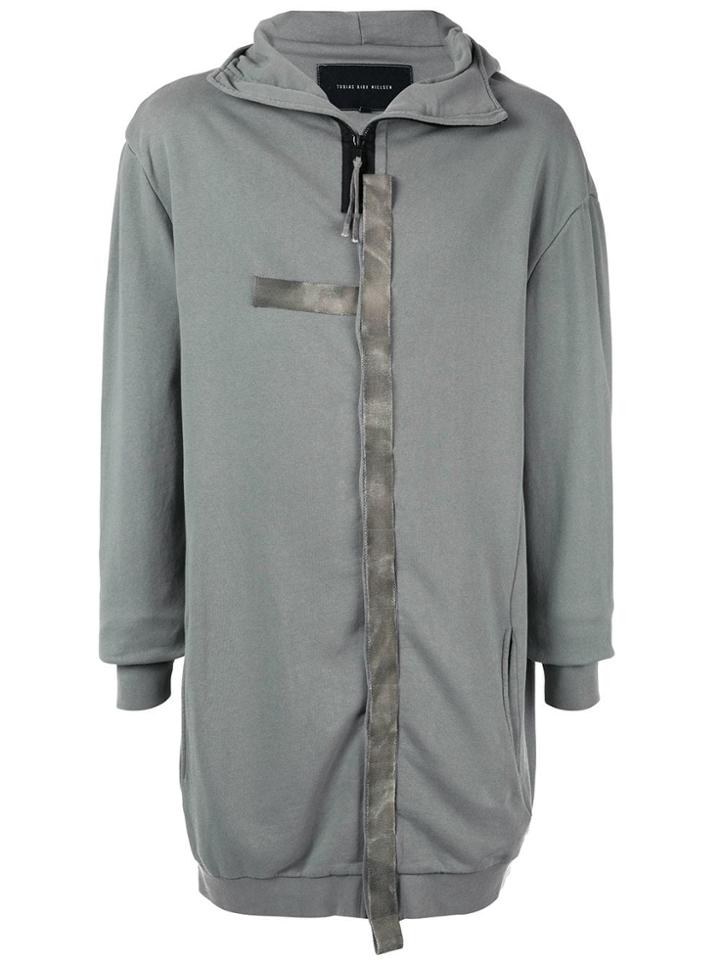 Tobias Birk Nielsen Long Zipped Hoodie - Green