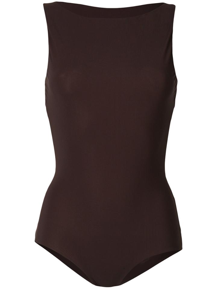 Alberta Ferretti Open-back Swimsuit - Brown