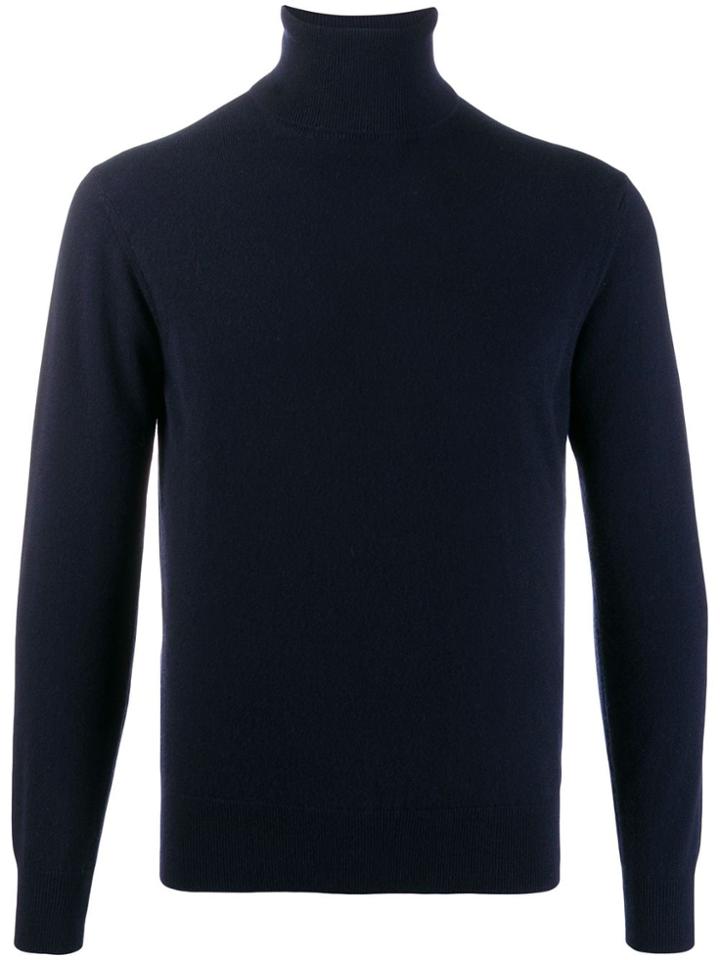 Cruciani Roll-neck Cashmere Jumper - Blue