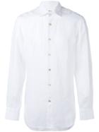 Kiton - Classic Shirt - Men - Linen/flax - 45, White, Linen/flax