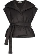 Samuel Gui Yang Boss Sleeveless Puffer Jacket - Black