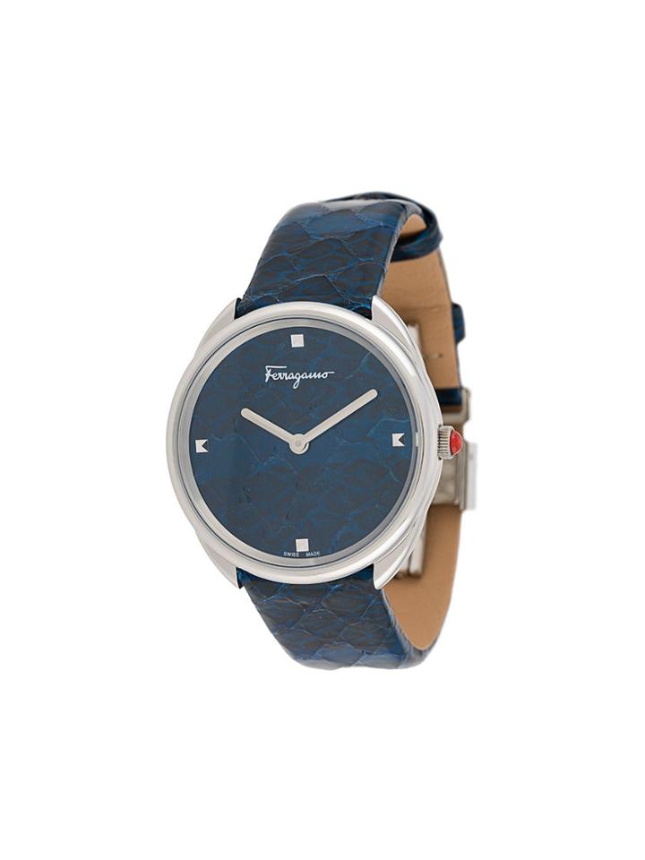 Salvatore Ferragamo Watches Cuir 34mm Watch - Blue