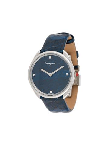Salvatore Ferragamo Watches Cuir 34mm Watch - Blue