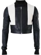 Rick Owens - Cropped Bomber Jacket - Men - Cotton/goat Skin - 46, Black, Cotton/goat Skin