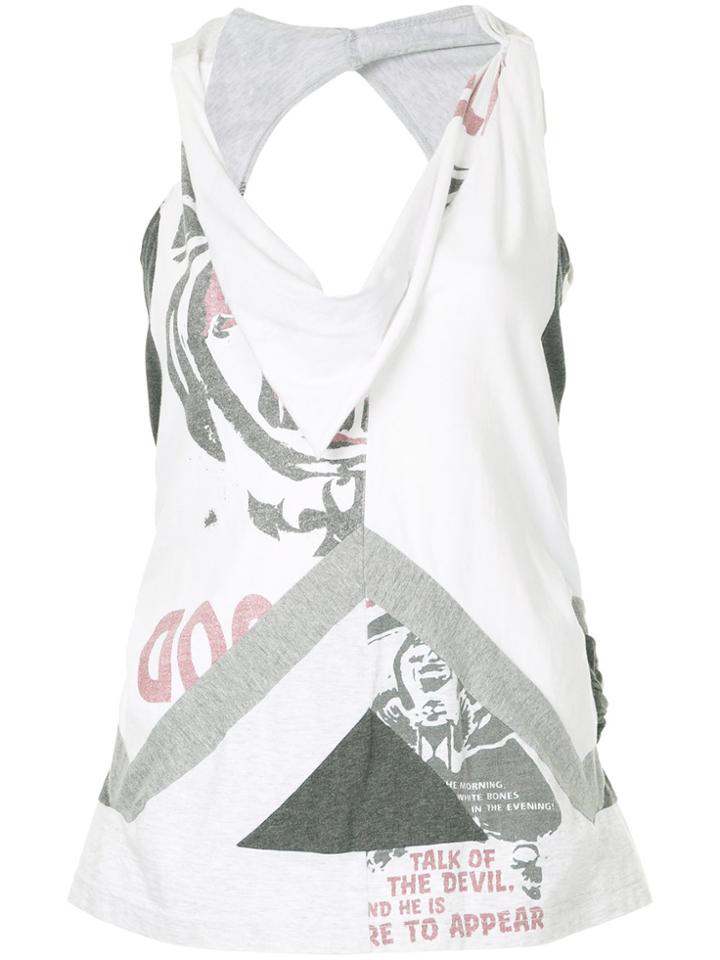 Junya Watanabe Comme Des Garçons Vintage Deconstructed Tank Top - Grey