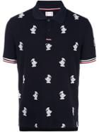 Moncler Gamme Bleu Duck Embroidered Polo Shirt, Men's, Size: Small, Blue, Cotton/polyester