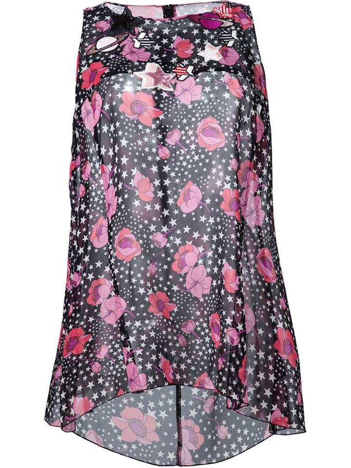 Giamba Floral And Star Print Top
