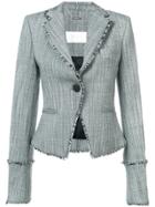 Zimmermann Raw Edge Fitted Blazer - Black