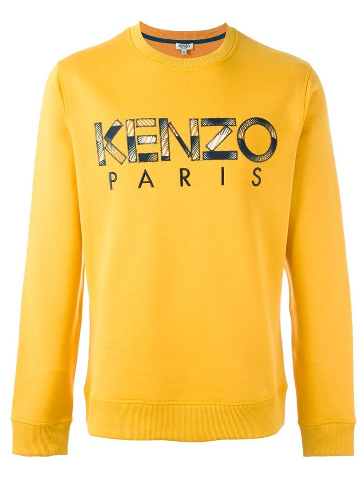 Kenzo Kenzo Paris Sweatshirt, Men's, Size: Small, Yellow/orange, Cotton/polyester