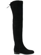 Sergio Rossi Flat Over The Knee Boots - Black