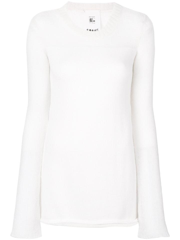 Lost & Found Rooms Crew Neck Jumper - White