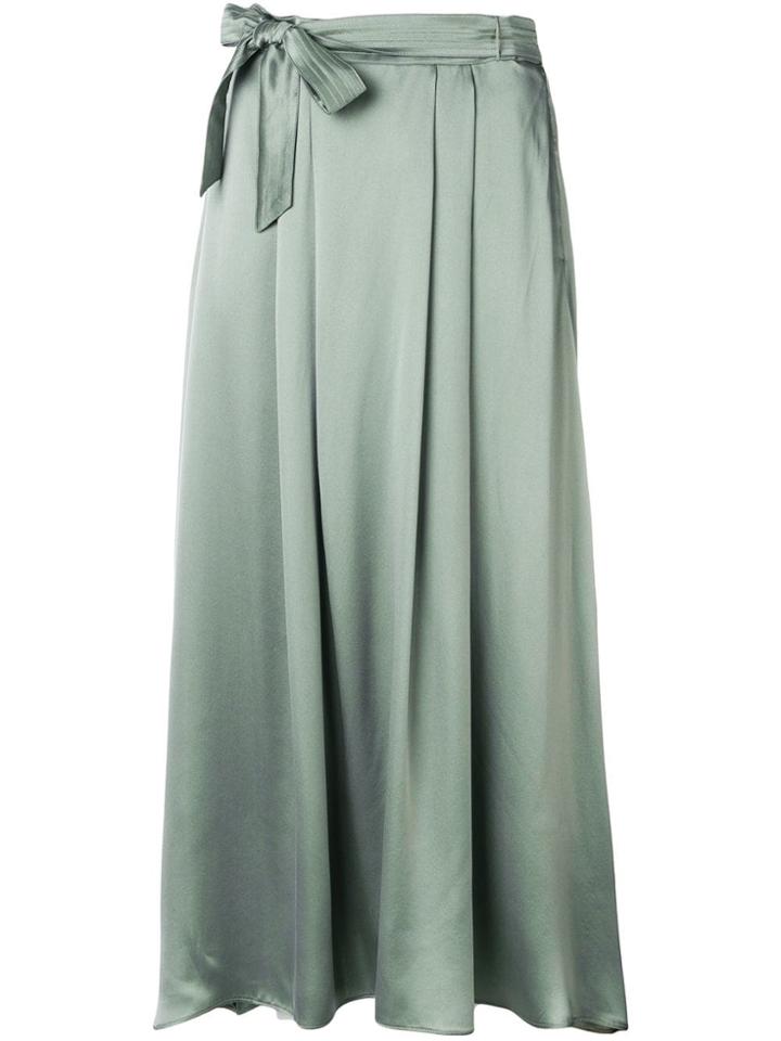 Forte Forte Knot Detail Silk Skirt - Green