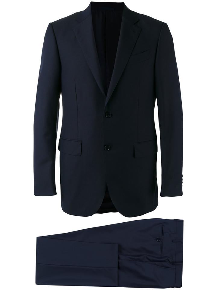 Ermenegildo Zegna Formal Suit, Men's, Size: 52, Blue, Wool/cupro