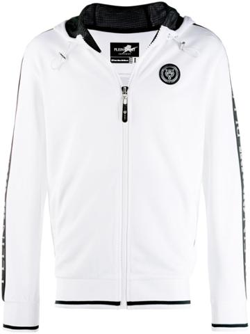 Plein Sport Metal Sport Zipped Hoodie - White