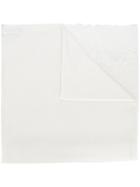 Ermanno Scervino Lace Detail Scarf, Women's, White, Silk/polyamide/viscose/cashmere