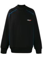 Calvin Klein 205w39nyc Jaws Contrast Piping Sweatshirt - Black