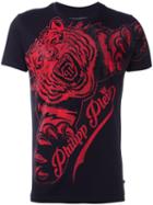 Philipp Plein 'claws' T-shirt, Men's, Size: Large, Black, Cotton