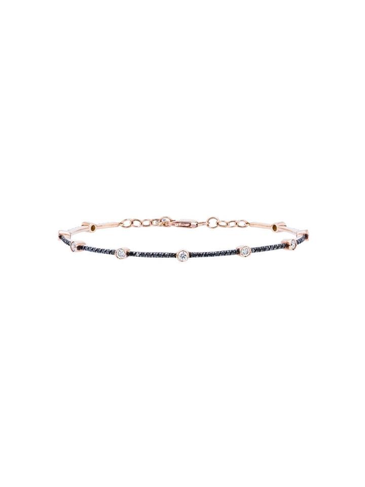 Alemdara Nuran Black Diamond Bracelet - Metallic