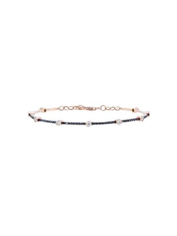 Alemdara Nuran Black Diamond Bracelet - Metallic