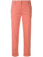 Aspesi Slim Cropped Trousers - Pink & Purple