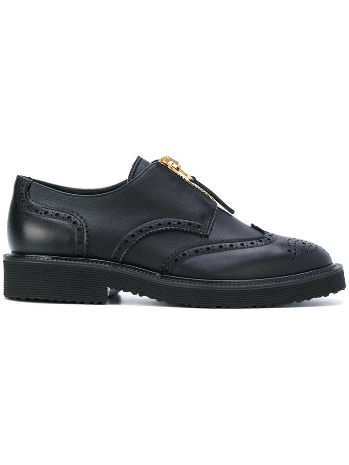 Giuseppe Zanotti Design Manuel Zip Up Brogues - Black